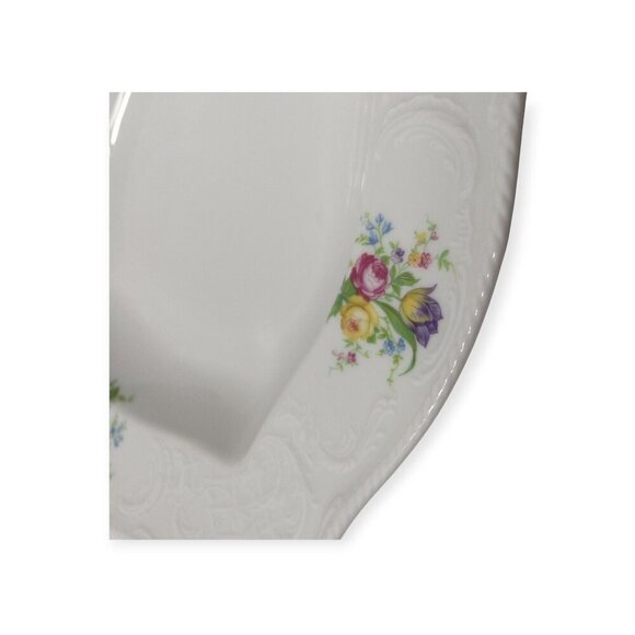 Vintage Rosenthal Continental Sanssouci floral pattern square serving bowl Rose - Picture 10 of 12